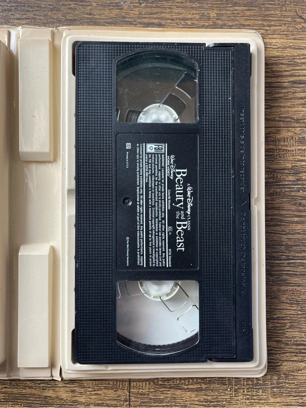 Beauty and the Beast VHS 1992 Walt Disney Classics #1325